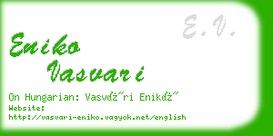 eniko vasvari business card